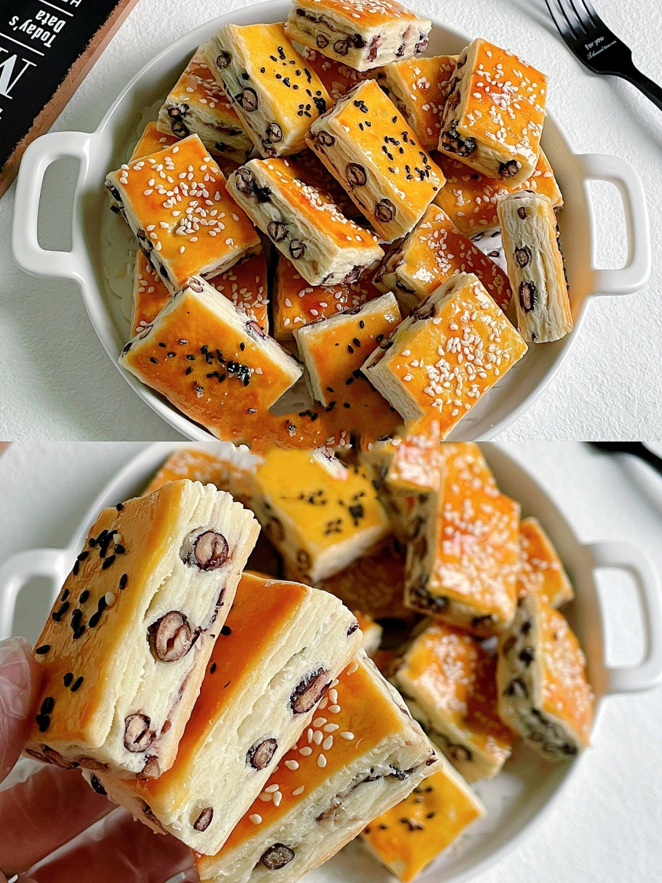 简单零失败7515红豆千层酥7515香酥掉渣层层酥脆 91分享