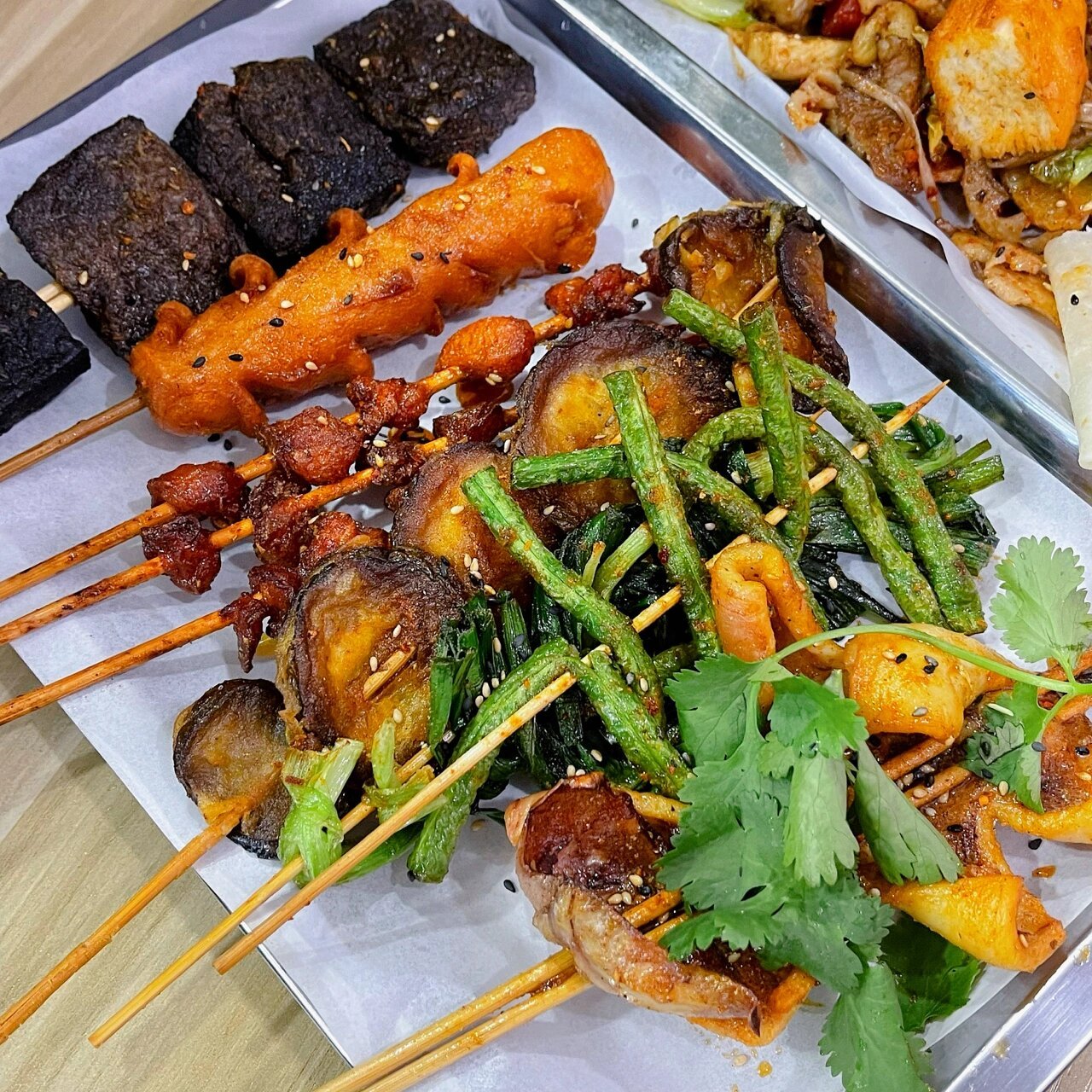 桐乡美食新大陆97金兰弄堂的炸串拌饼95封神 炸串拌一下包卷饼!