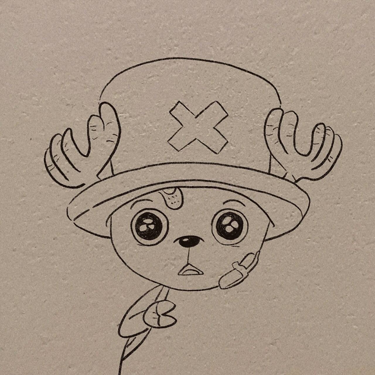 乔巴简笔画教程