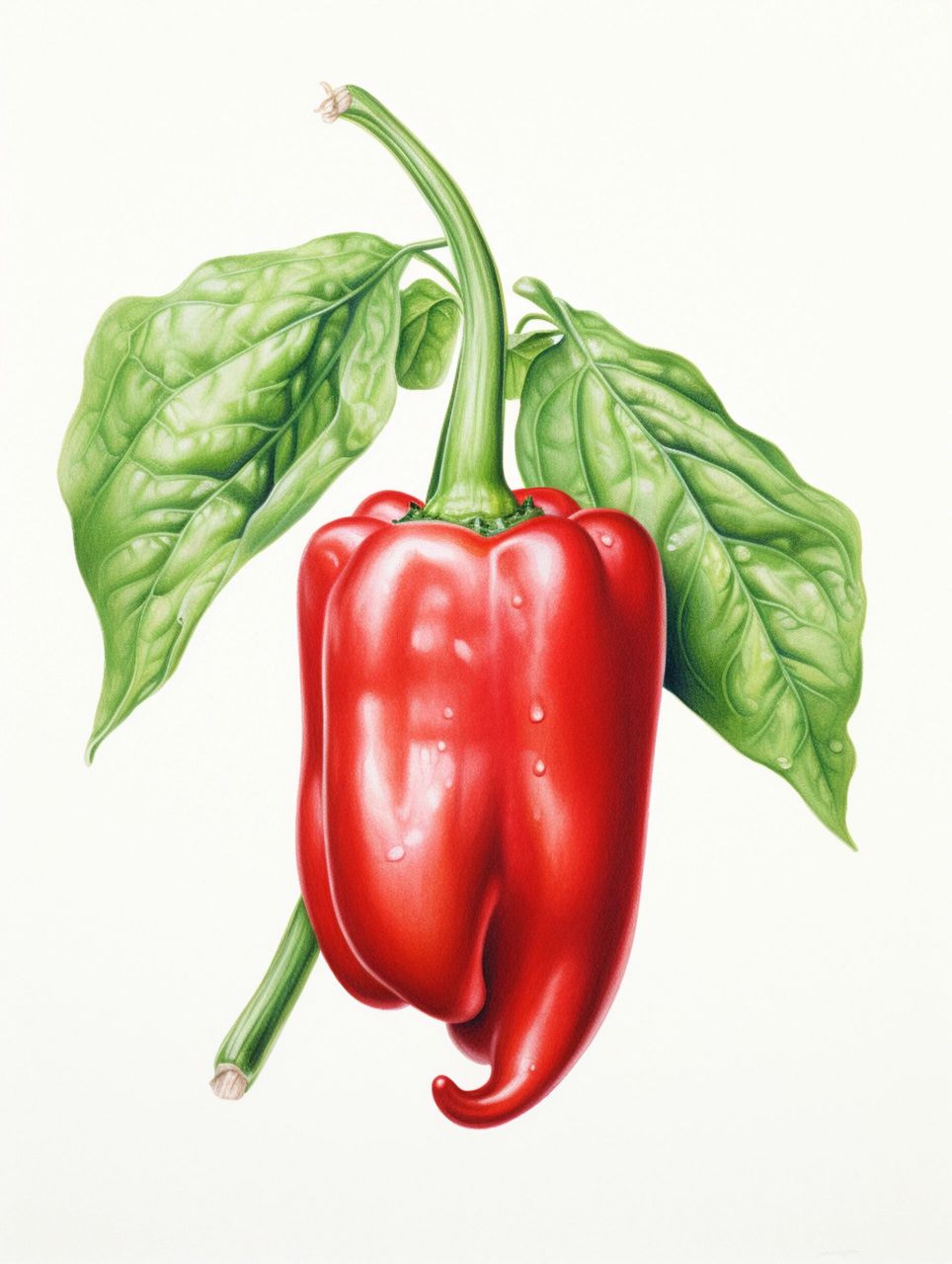 绘画素材1000更之073青红辣椒