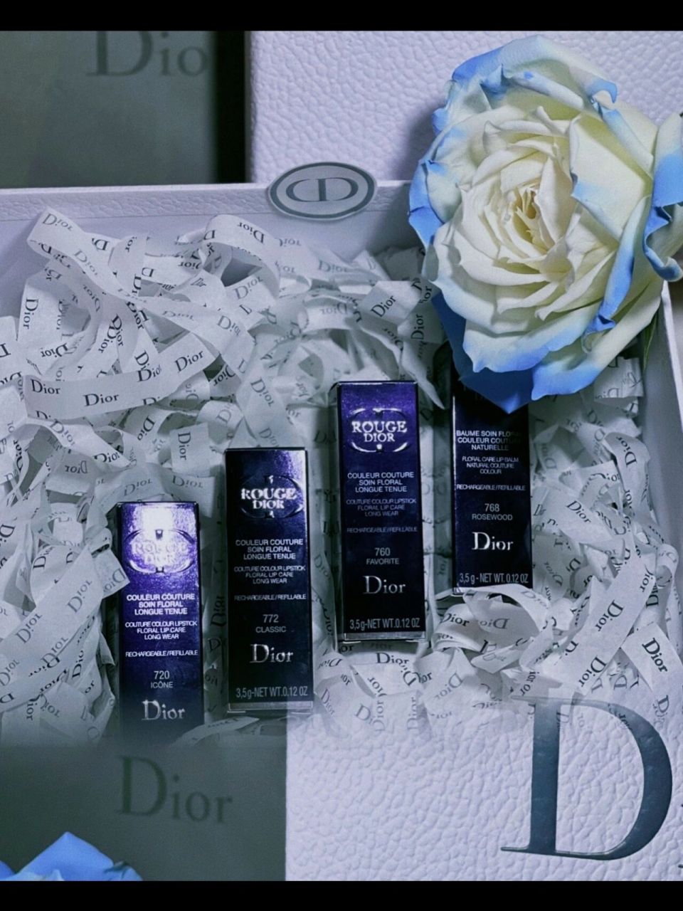 迪奥口红720  772  768  760 最近刚入手的四支口红96 720 / 772