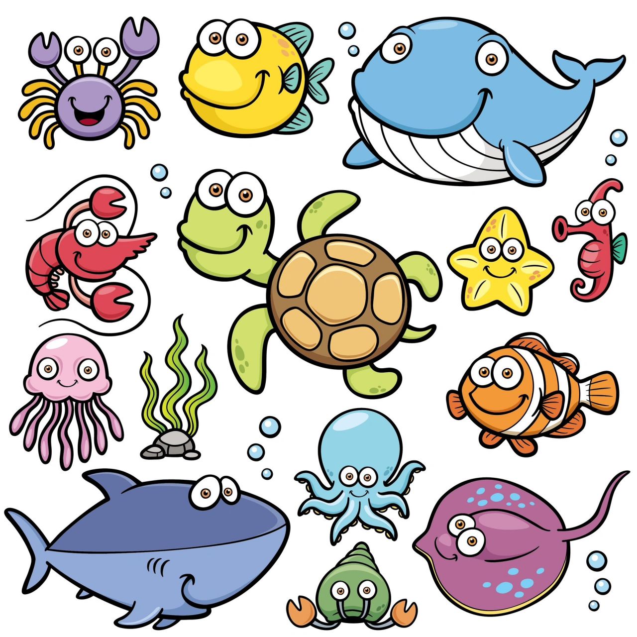 绘画素材 | 海底世界 | 海洋生物