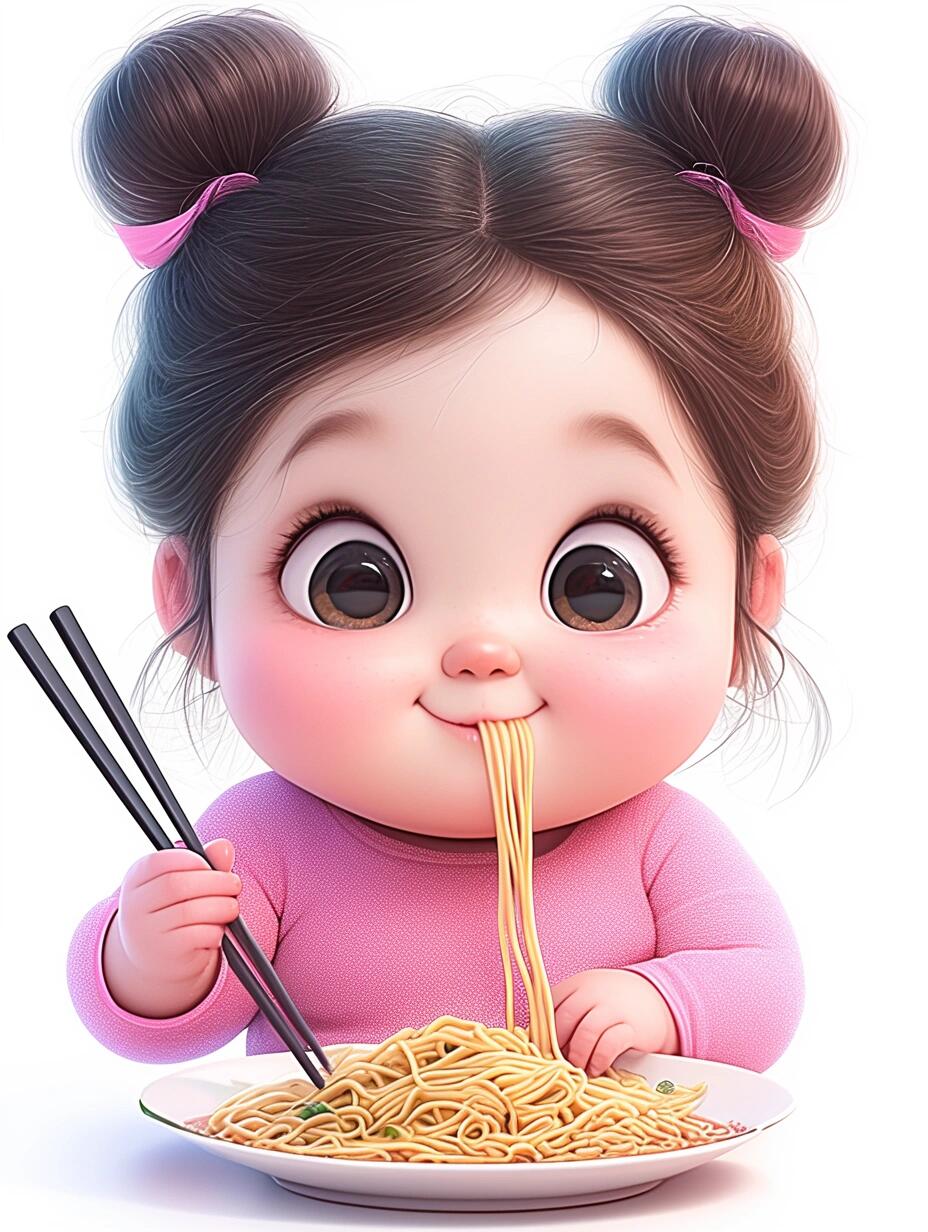 面条真好吃🍜 这么可爱多吃一点❤️