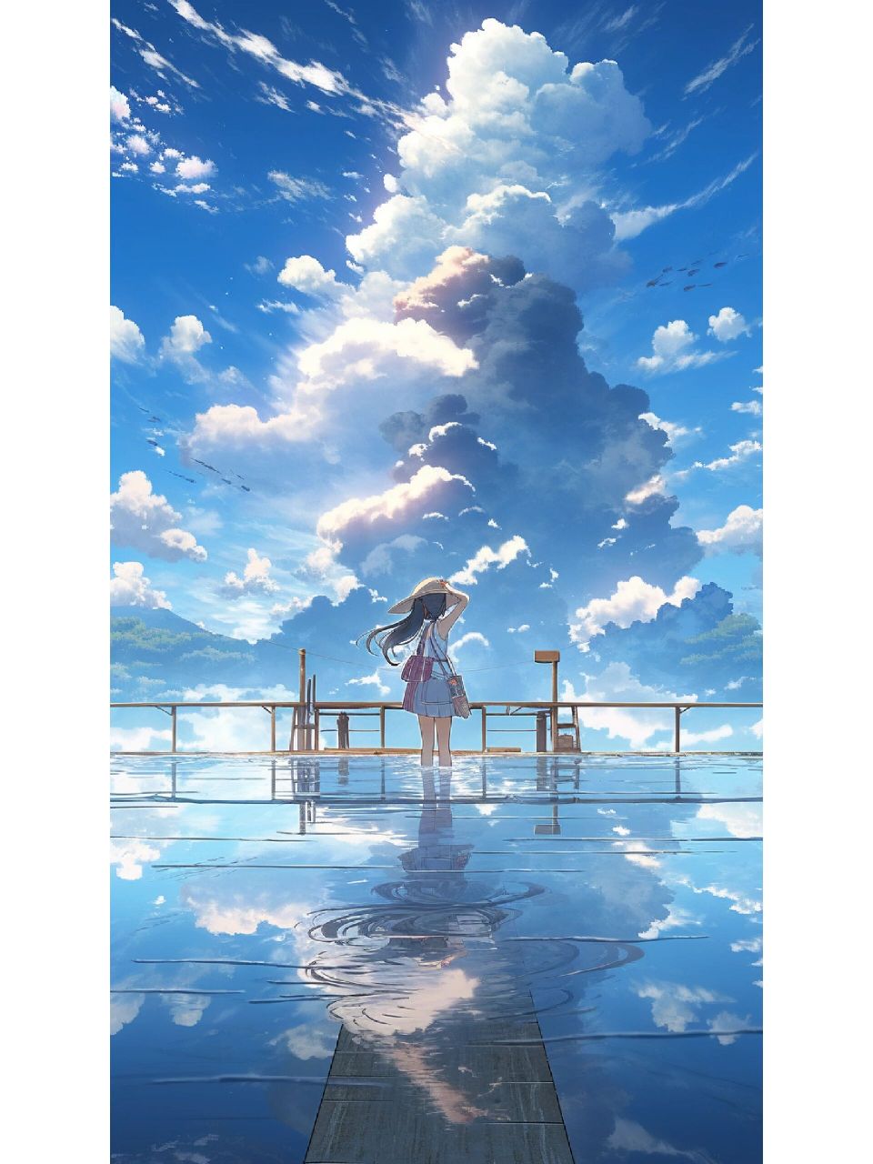 治愈系动漫壁纸|海与云