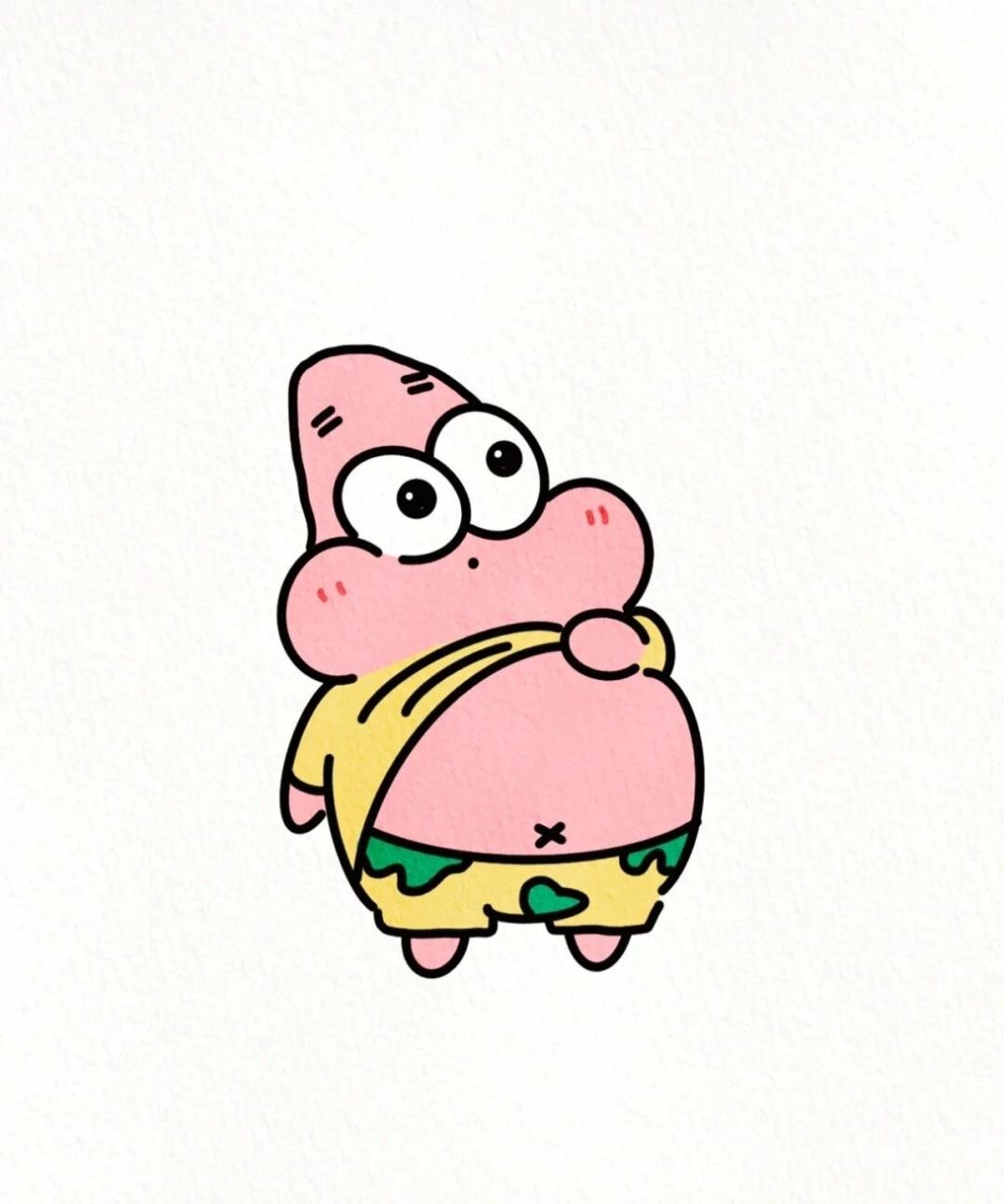 夏日q版派大星 自取