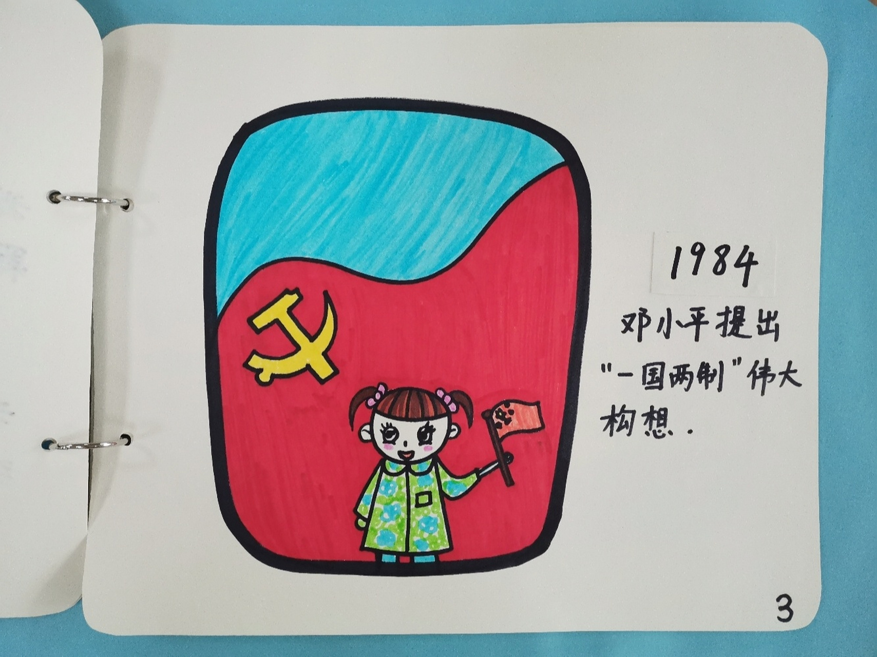幼儿园党史自制小绘本 童心向党,牢记党史,不忘初心.