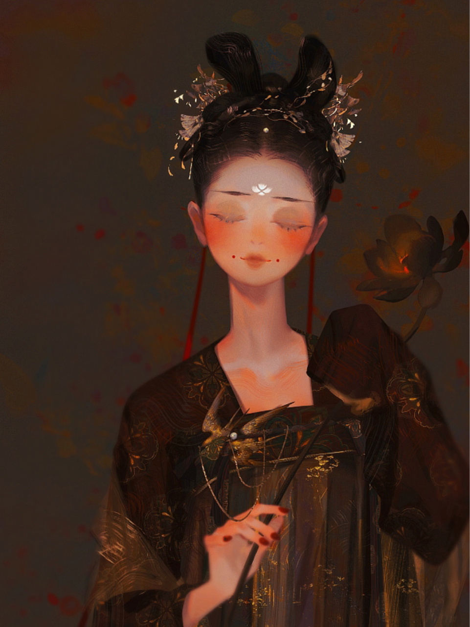 神仙古风壁纸分享7515 插画师:眠狼039015 意境深远,用来做