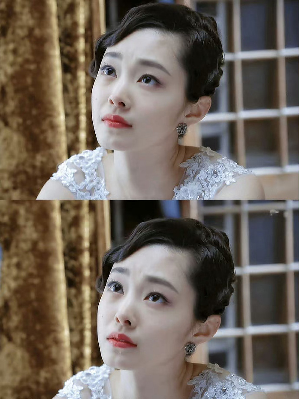 宋轶素颜照#  宋轶在《伪装者》中的扮相和演绎,有清纯的学生模样,有