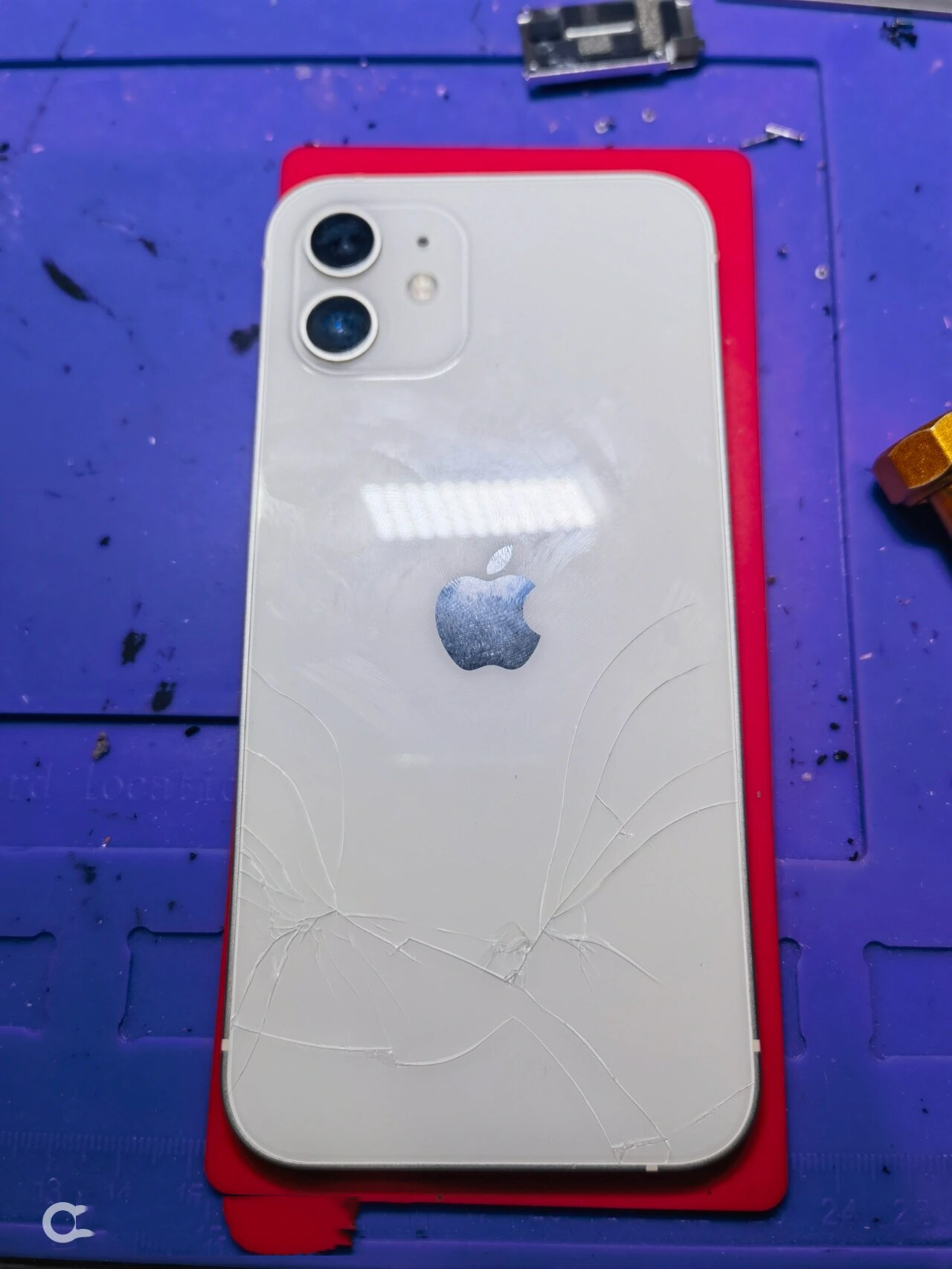 苹果12摔了一下黑屏,但是有声音,上门修