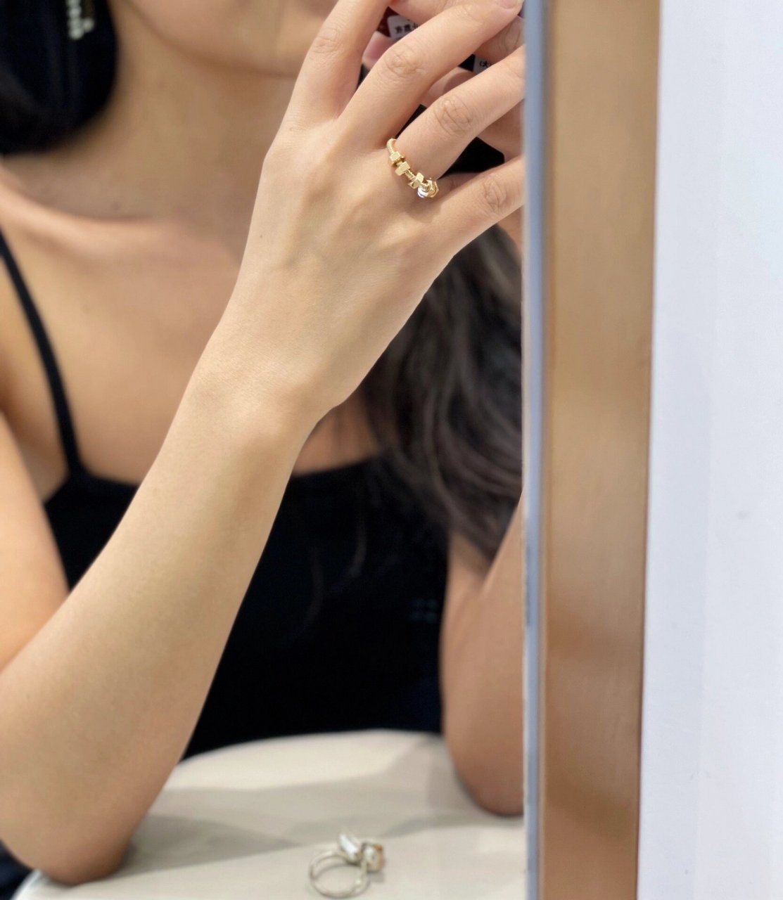 卡地亚螺母戒指真的太好看了 卡地亚ecrou de cartier系列 18k玫瑰金