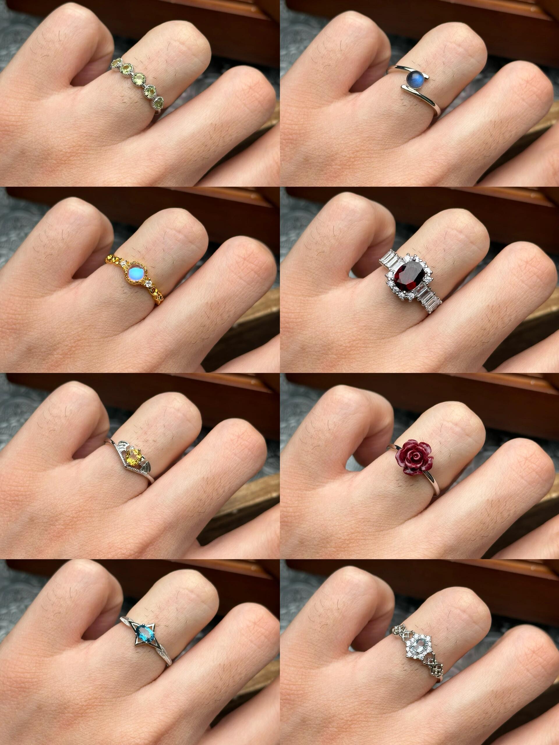 绝绝子好看01高级感稳稳拿捏住小众彩宝戒指