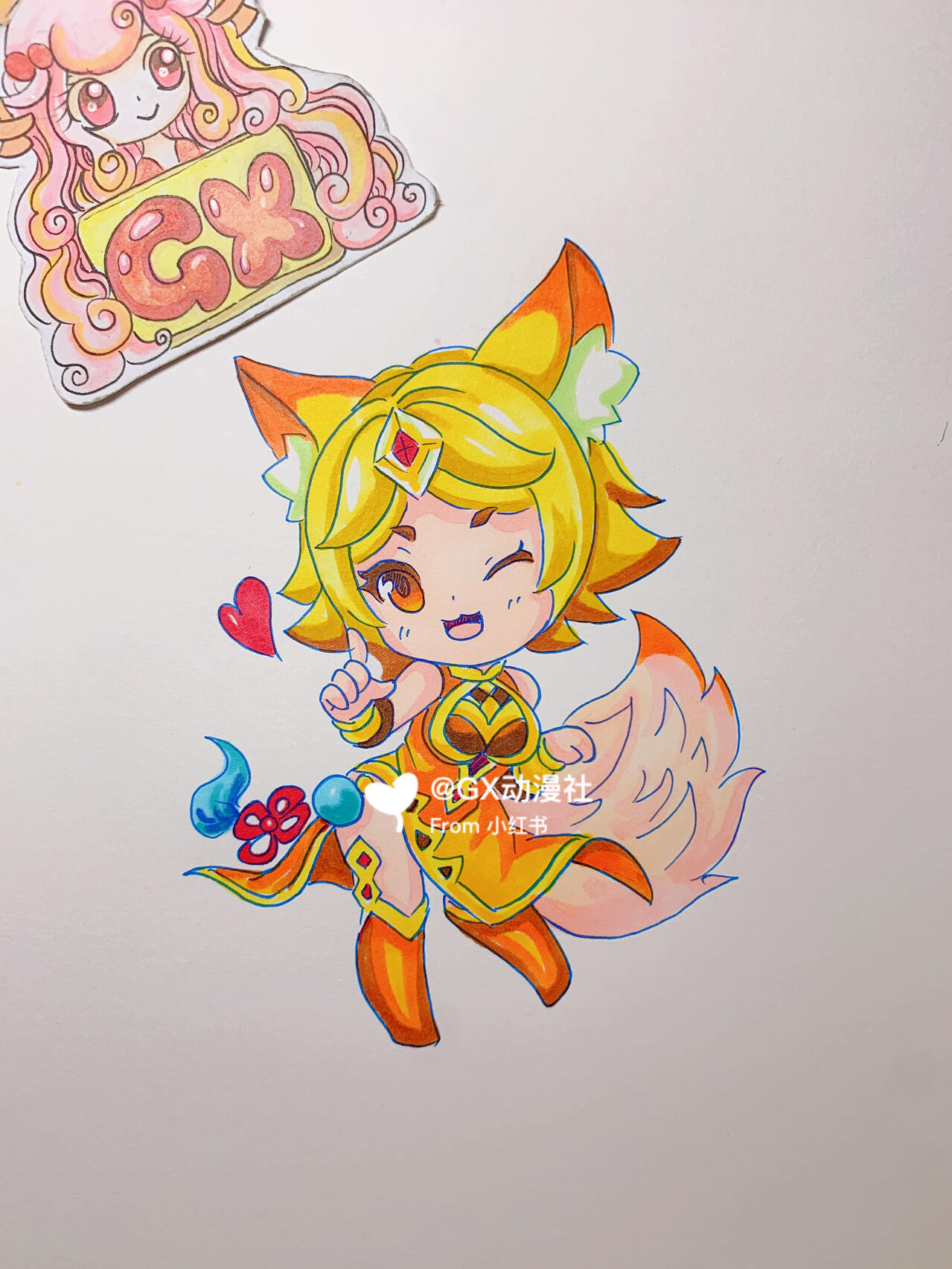 适合10岁以上画的q版妲己