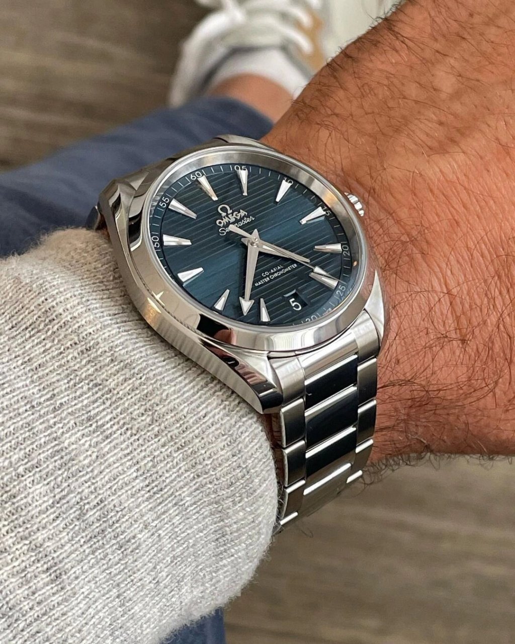 欧米茄 海马150蓝盘 海马系列aqua terra腕表向欧米茄辉煌的海洋传奇