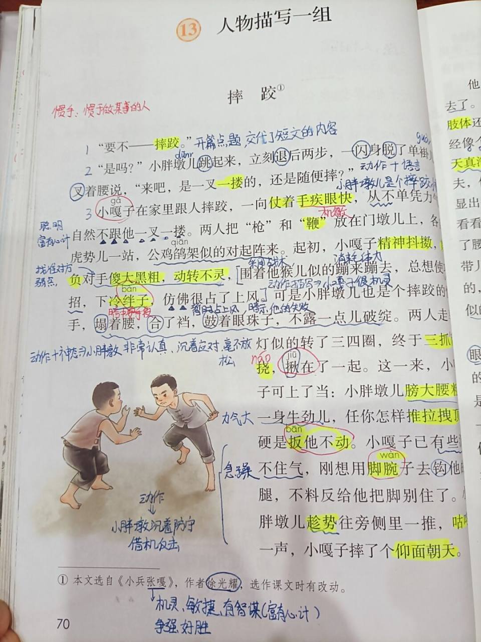 人物描写一组 #五年级下册语文# #小学语文# #语文笔记# #五年级下册