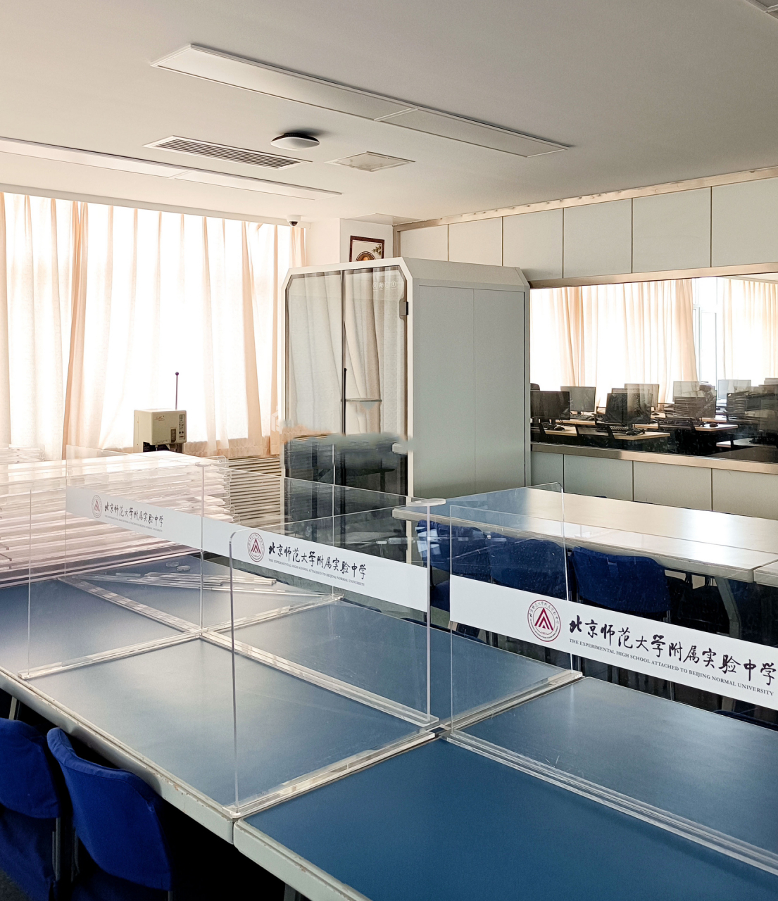 北师大附属实验中学的隔音舱已投入使用 北京师范大学附属实验中学的