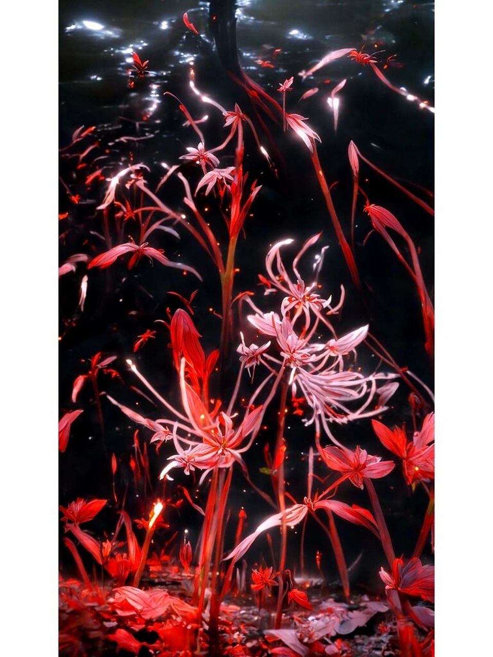 ai绘画|忘川河 三生石上三生情,忘川河旁怎忘情; 彼岸花开千年痛