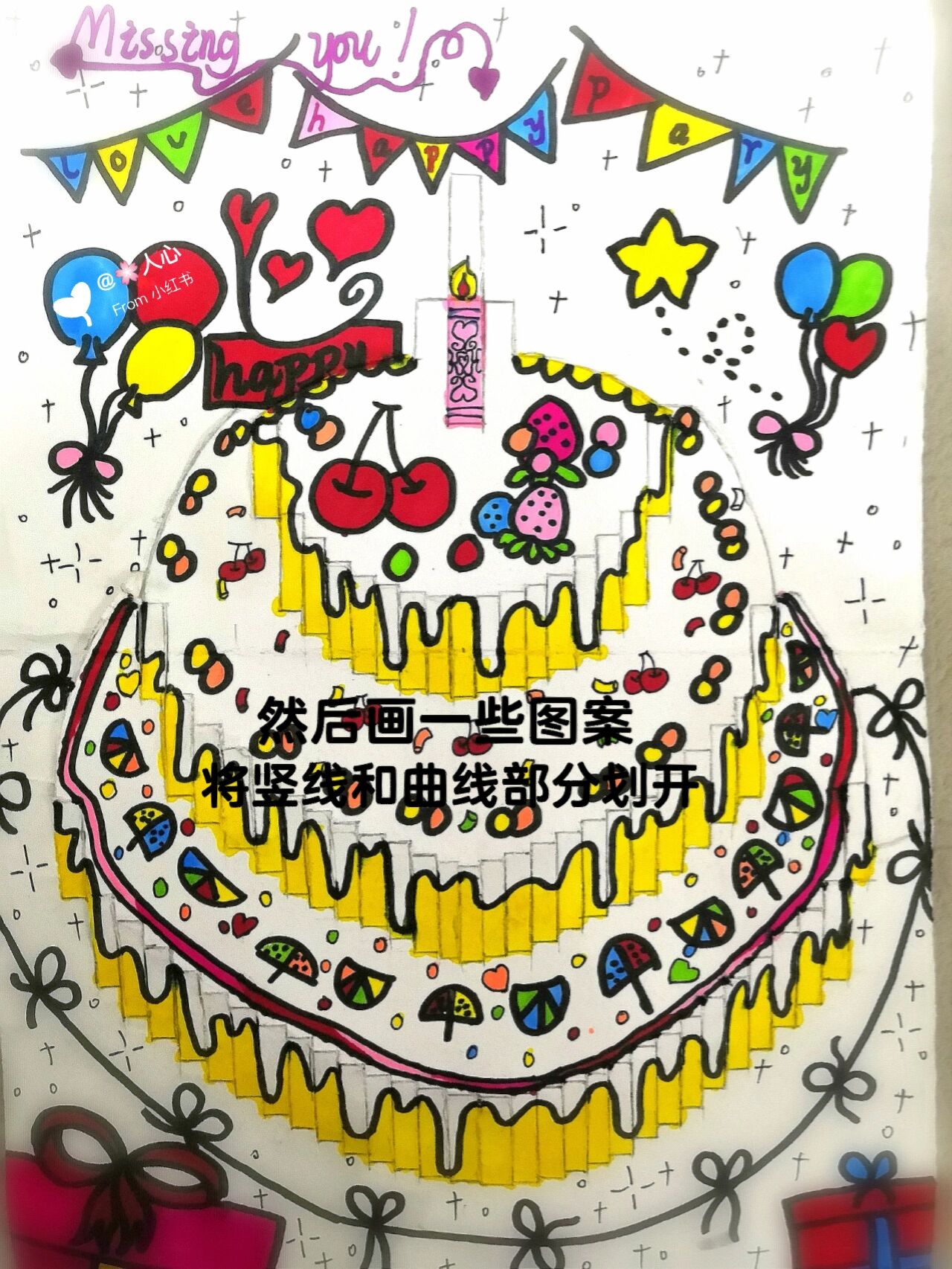 立体生日蛋糕贺卡简易教程