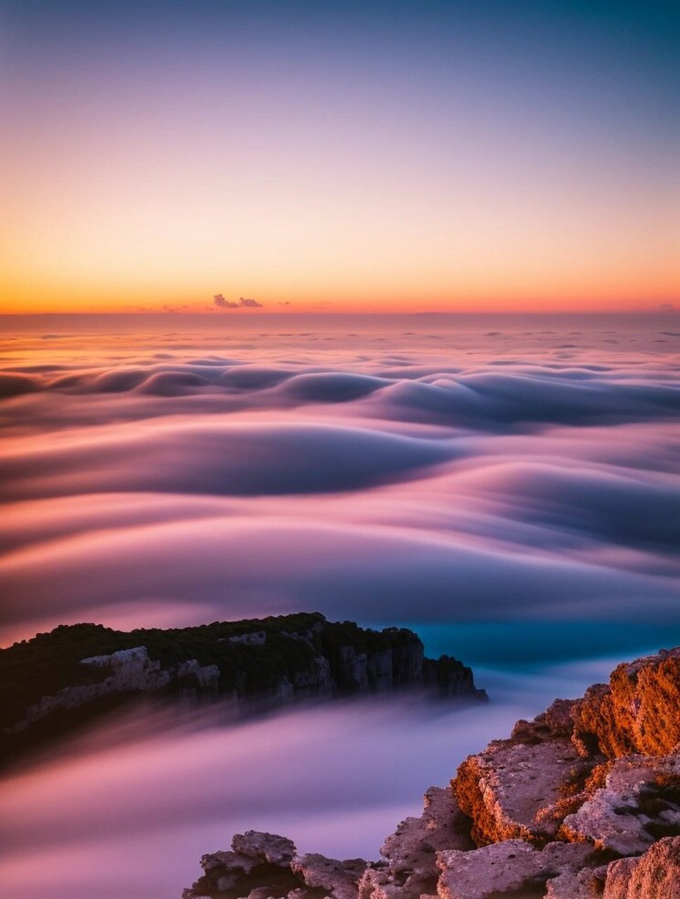 治愈系风景——山顶日出