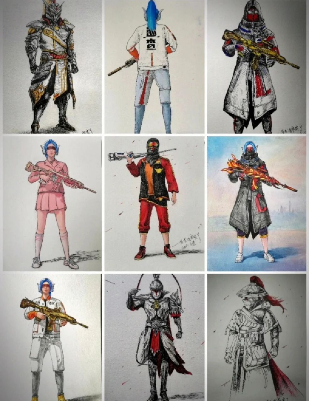 和平精英绘画