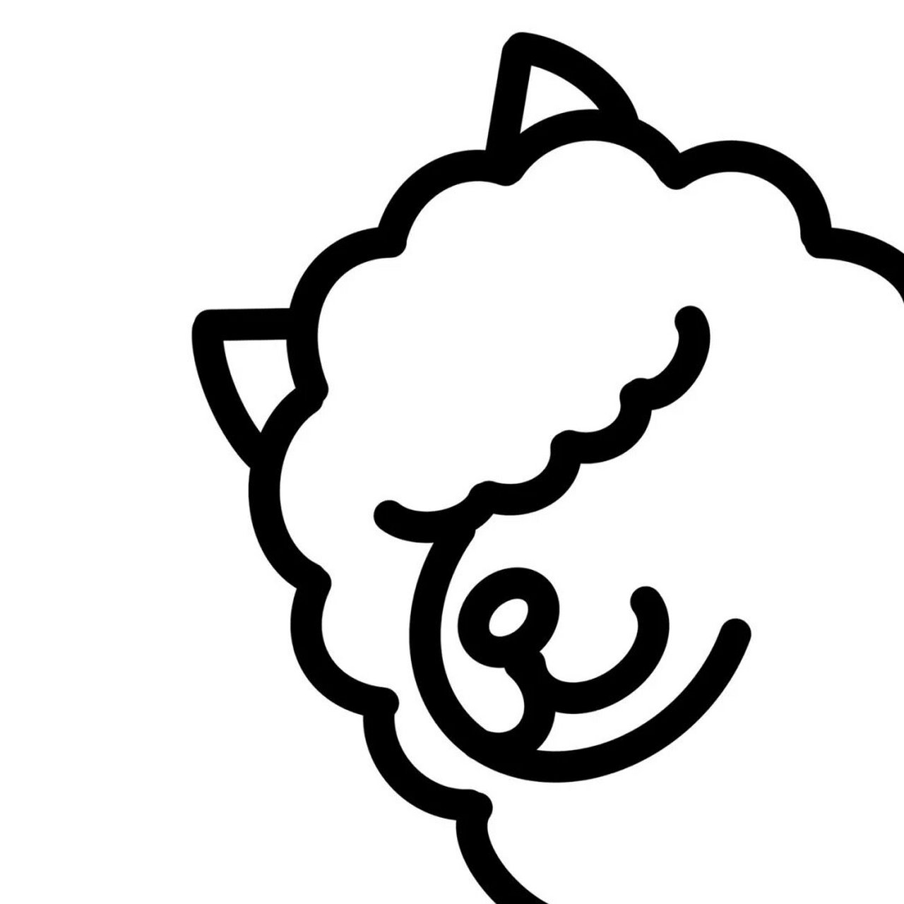 今日头像|白底黑白小动物头像 喜欢截图自取呀