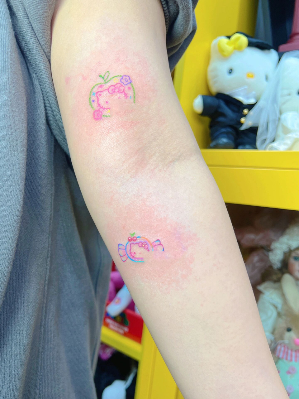 这也太可爱了吧|hello kitty 纹身 74不可以盗图 和私自拿图去纹