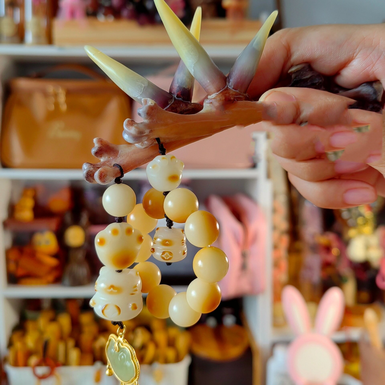 文玩·鸡蹬子手把件·菩提根配饰