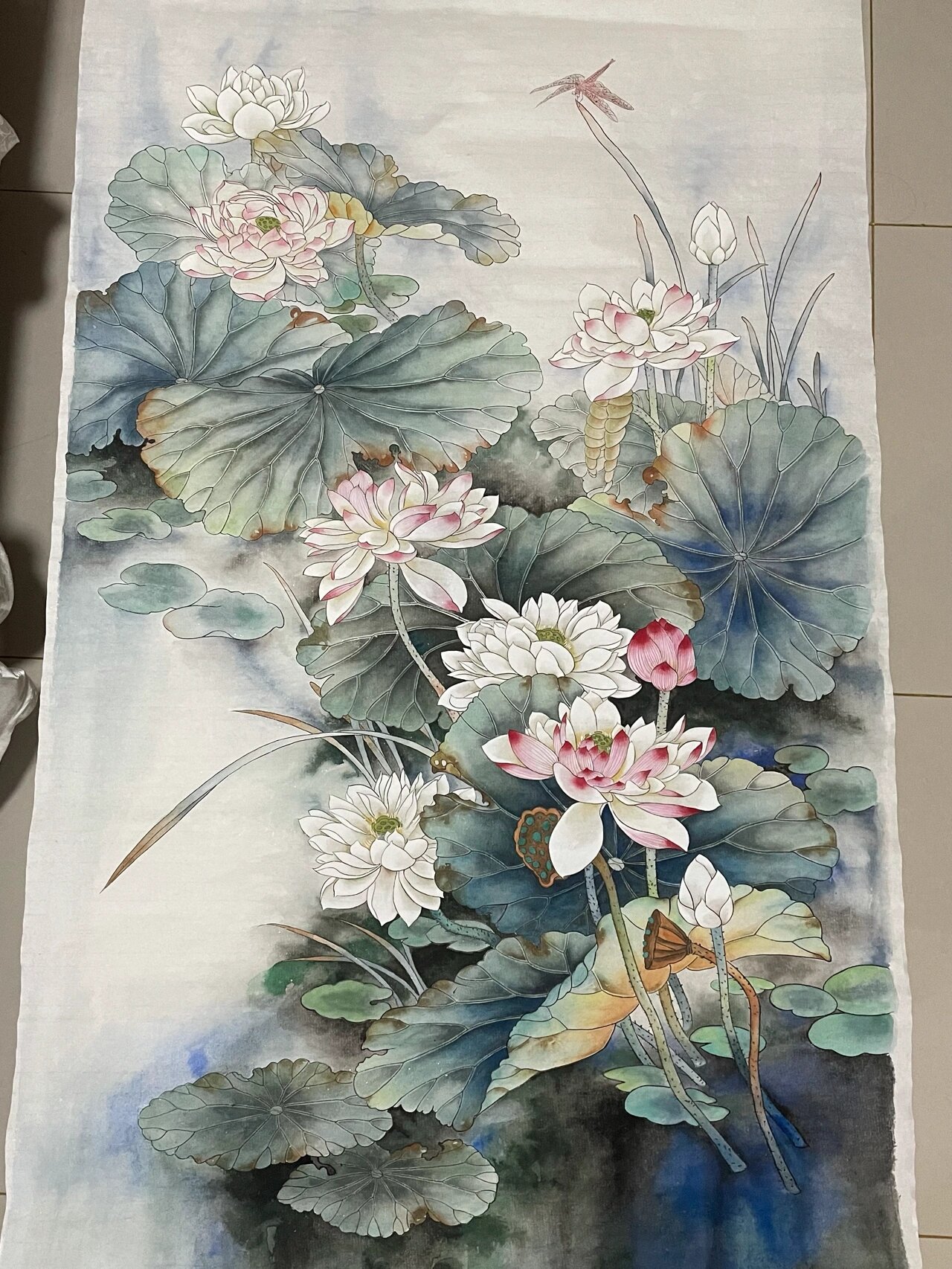 出淤泥而不染 濯清涟而不妖 #国画# #国画荷花