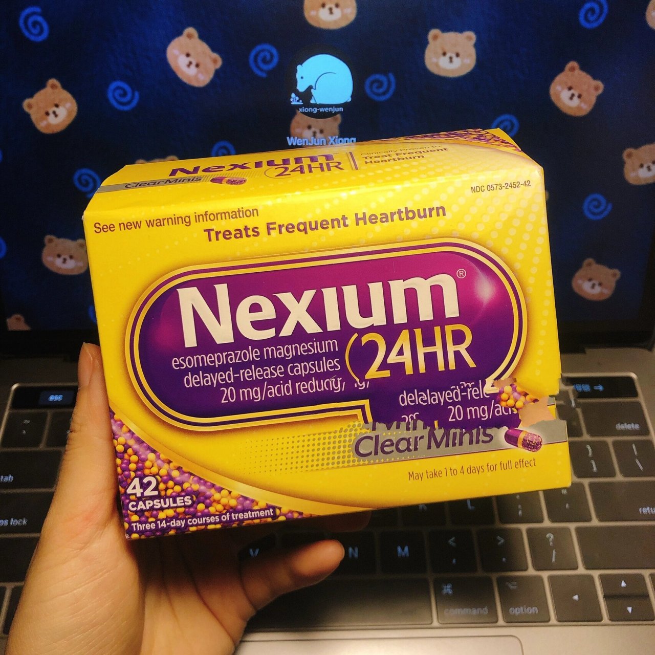 美国nexium 耐信24hr 胃药 三瓶装42粒 14粒x3瓶,共42粒.