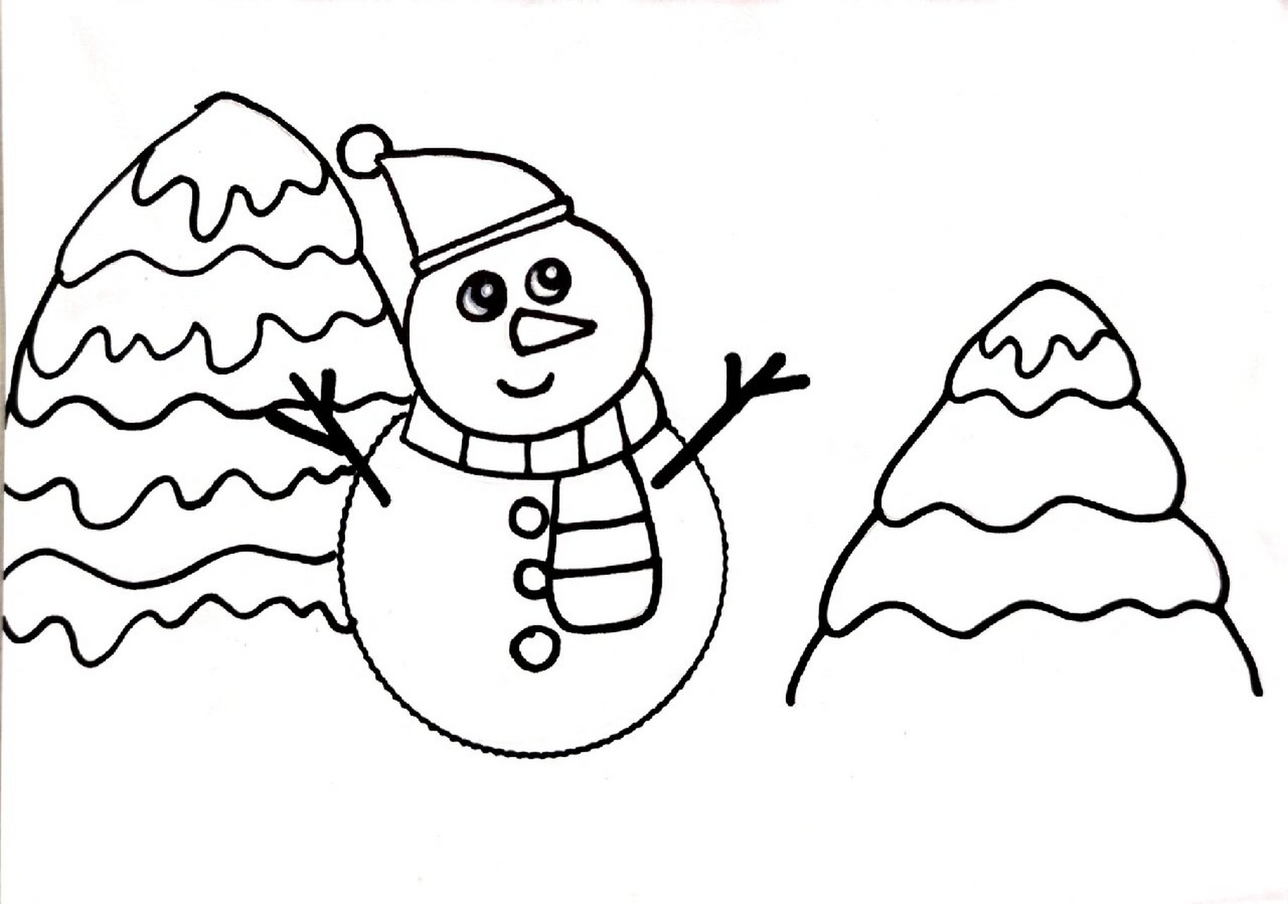 立冬主题画,冬天小雪人主题简笔画 立冬主题画,冬天小雪人主题简笔画