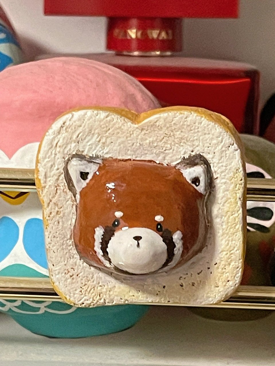 粘土捏100个小东西(18/100) 宝贝对不起,你一定是眼睛最小的小熊猫了