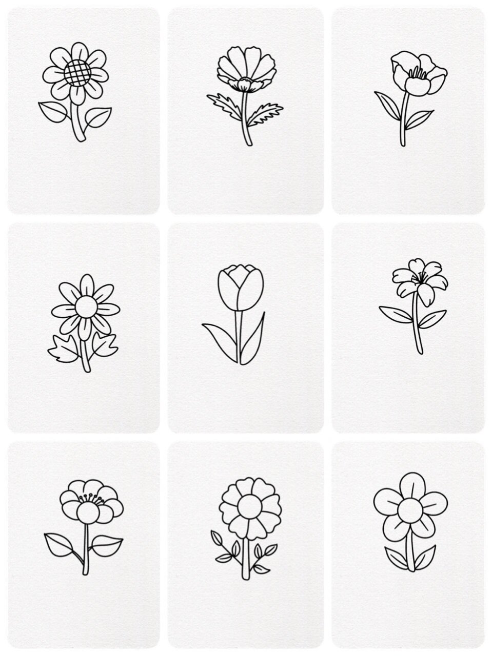 适合幼儿园小朋友绘画的花朵简笔画 适合幼儿园小朋友绘画的花朵简笔