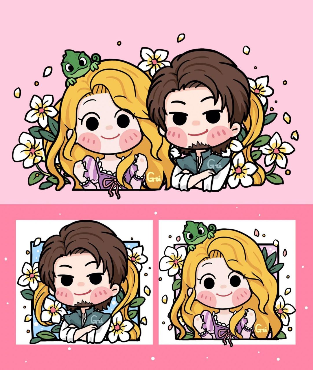 《迪士尼情头》 7815长发公主cp 长发公主-乐佩尤金情头 你喜欢吗