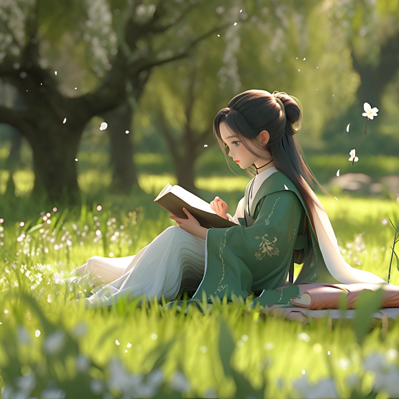 看书学习女生头像‖可是你理想中的模样