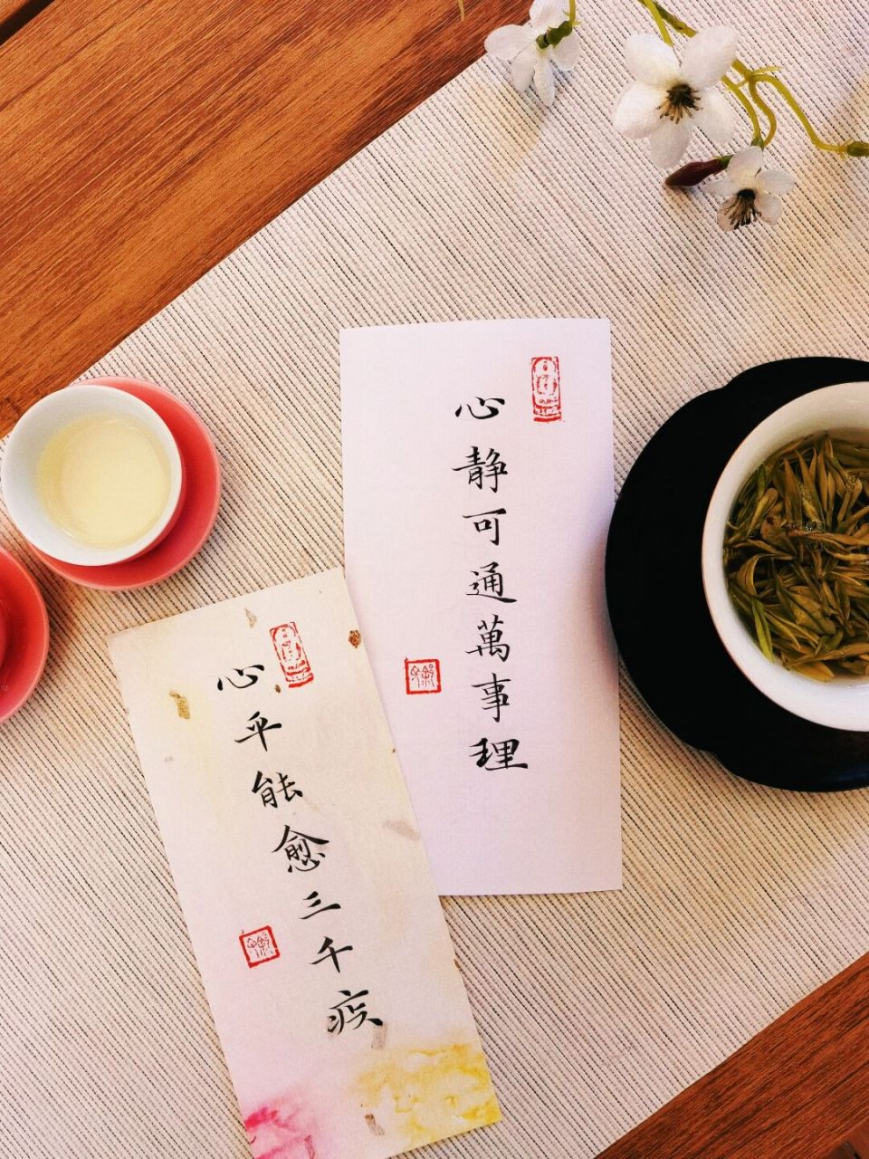 书法|小楷古风手写书签,心平能愈三千疾 ##手写# #手写摘抄# #手写