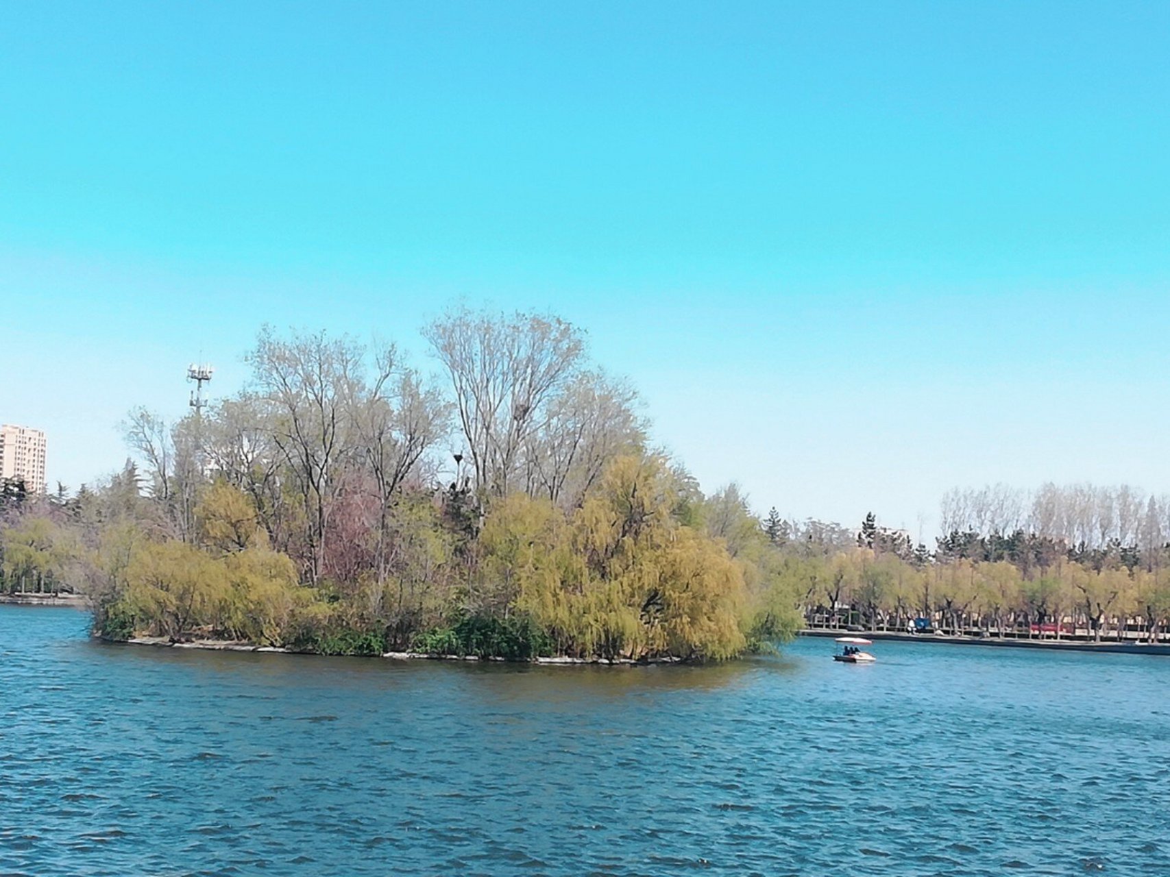 青岛莱西月湖公园 月湖位于莱西市东南角,因其形状酷似弯月,故称之为"