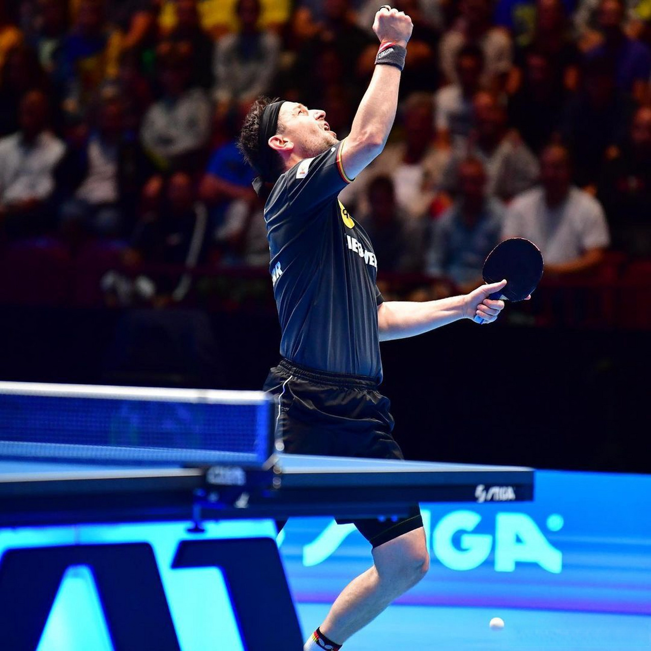 乒乓球欧锦赛# 这是波尔第13次参加欧锦赛男团决赛,21年前他所在的