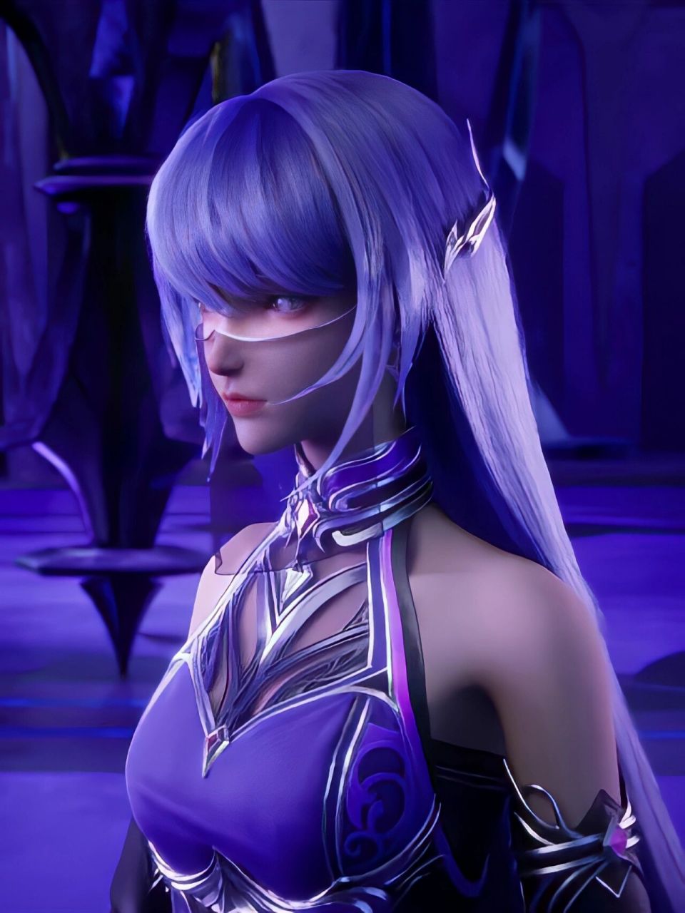 神印王座圣采儿高清美图 采儿的刘海有点长,还是把眼睛露就来好看92