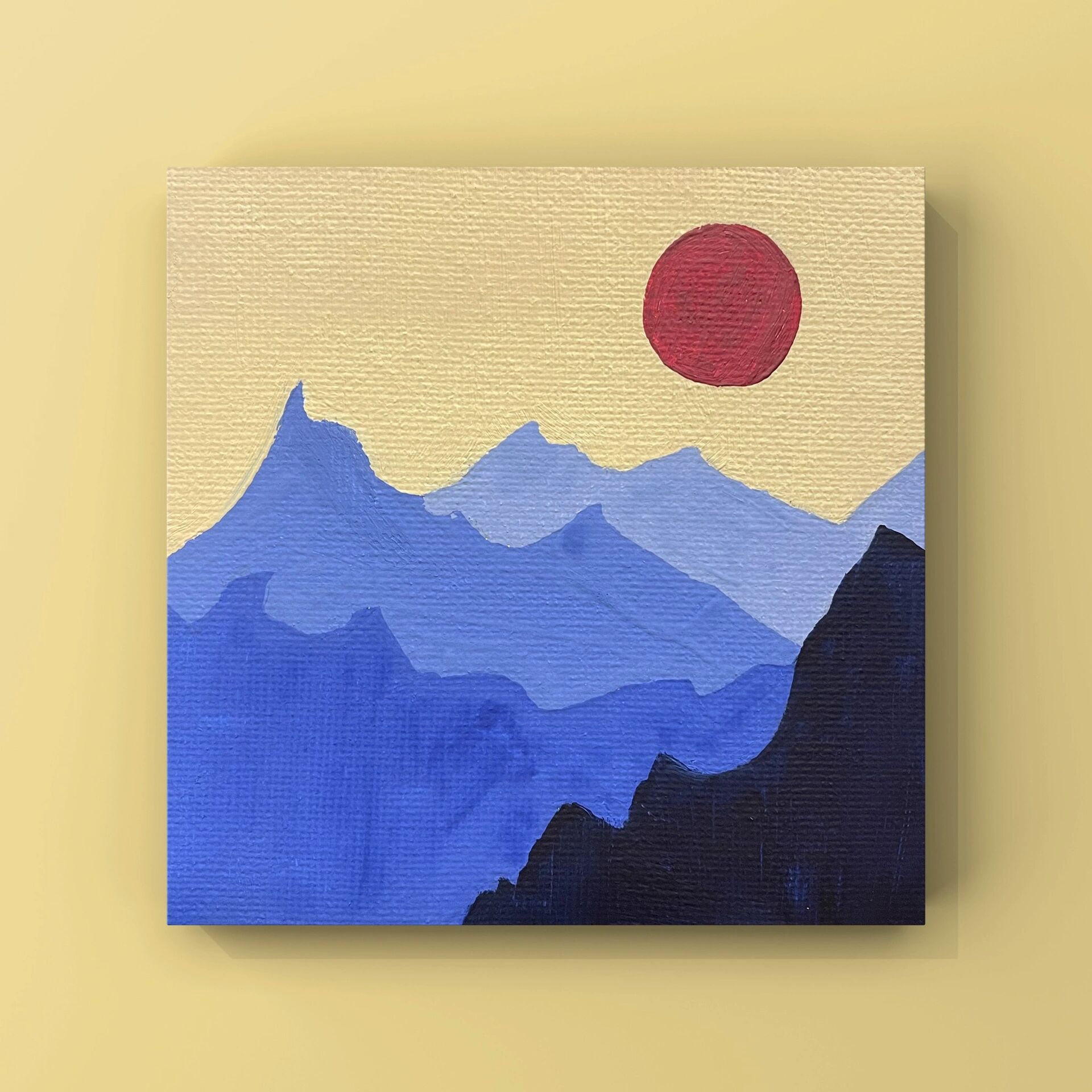 有手就会61合辑1 大色块叠涂 适合新手小白临摹 水粉,油画棒都可以