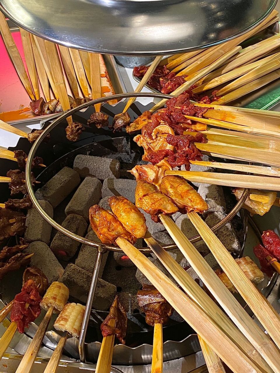 首家竹签火盆烤肉97 #每秒都值得记录##福州探店# #周末去哪儿