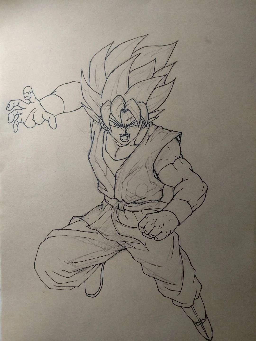 七龙珠之卡卡罗特绘画步骤