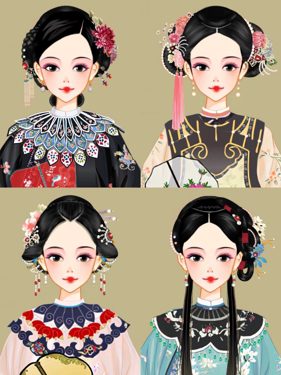 「清风拂面」- 5款清汉女造型            发型感谢 服装(p6)感谢