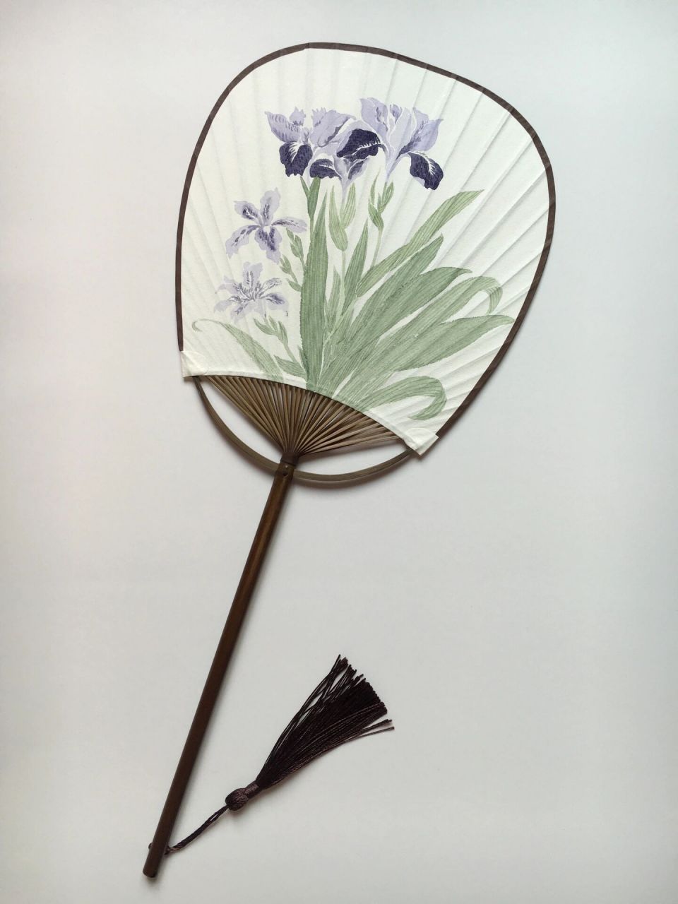 紫色系列手绘国画扇子合集 手绘国画团扇