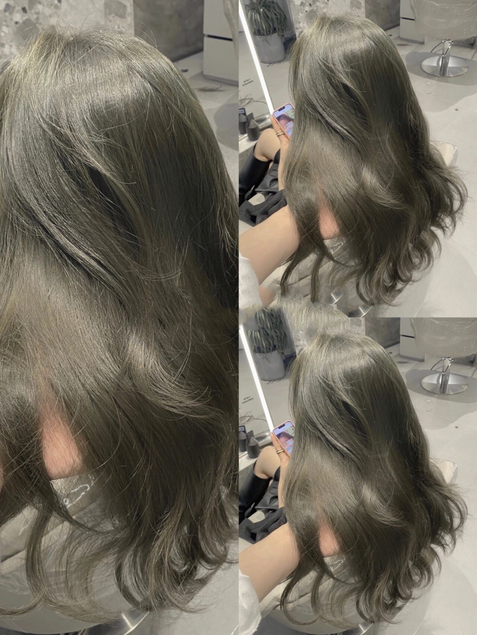 烟熏青灰色染完白好几个度 不染发的染发 染完百几个度发色 你不染会