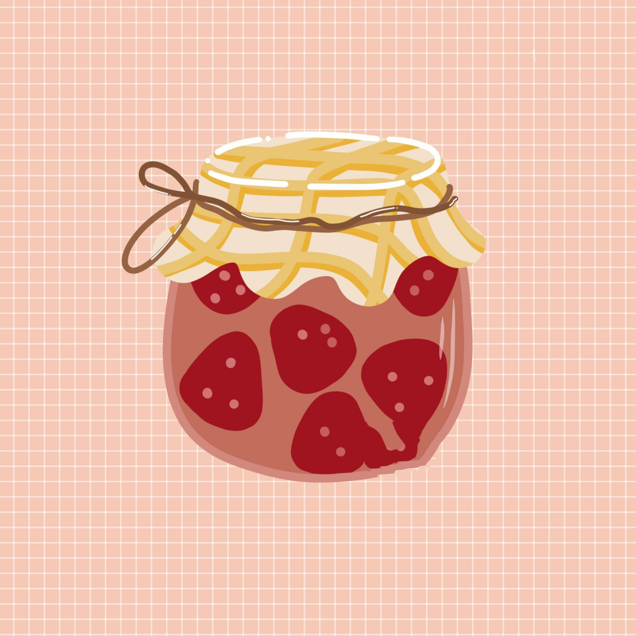 水果罐头插画打卡第七天 画着画着都想吃水果了哈哈!