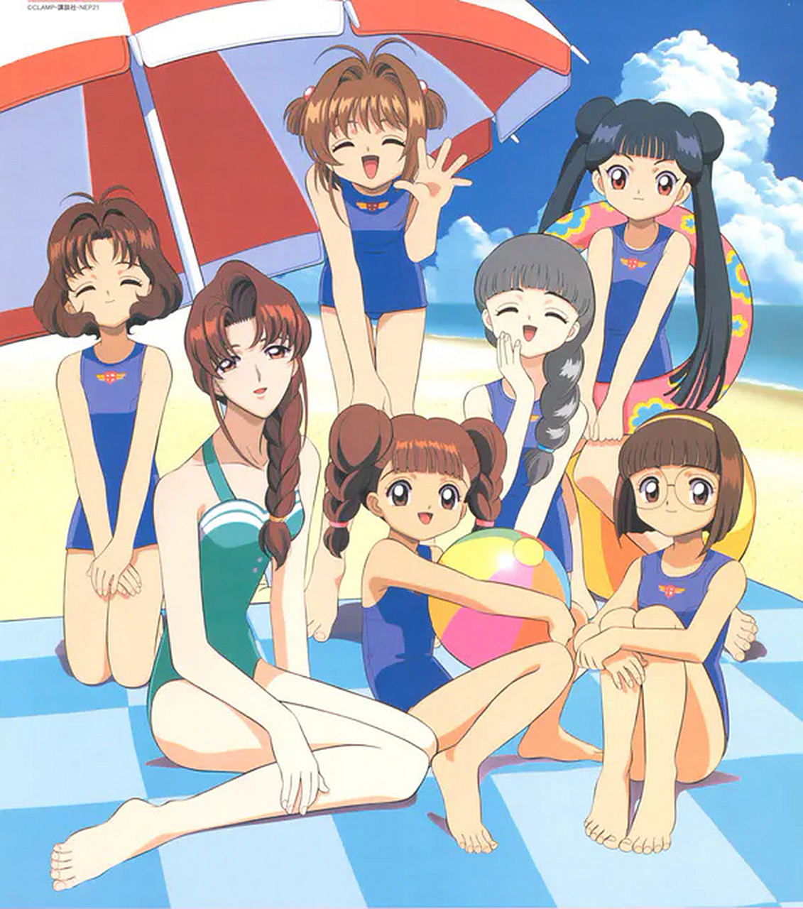 魔卡少女樱|夏天到啦泳装准备好了吗 今天也是元气满满的小樱