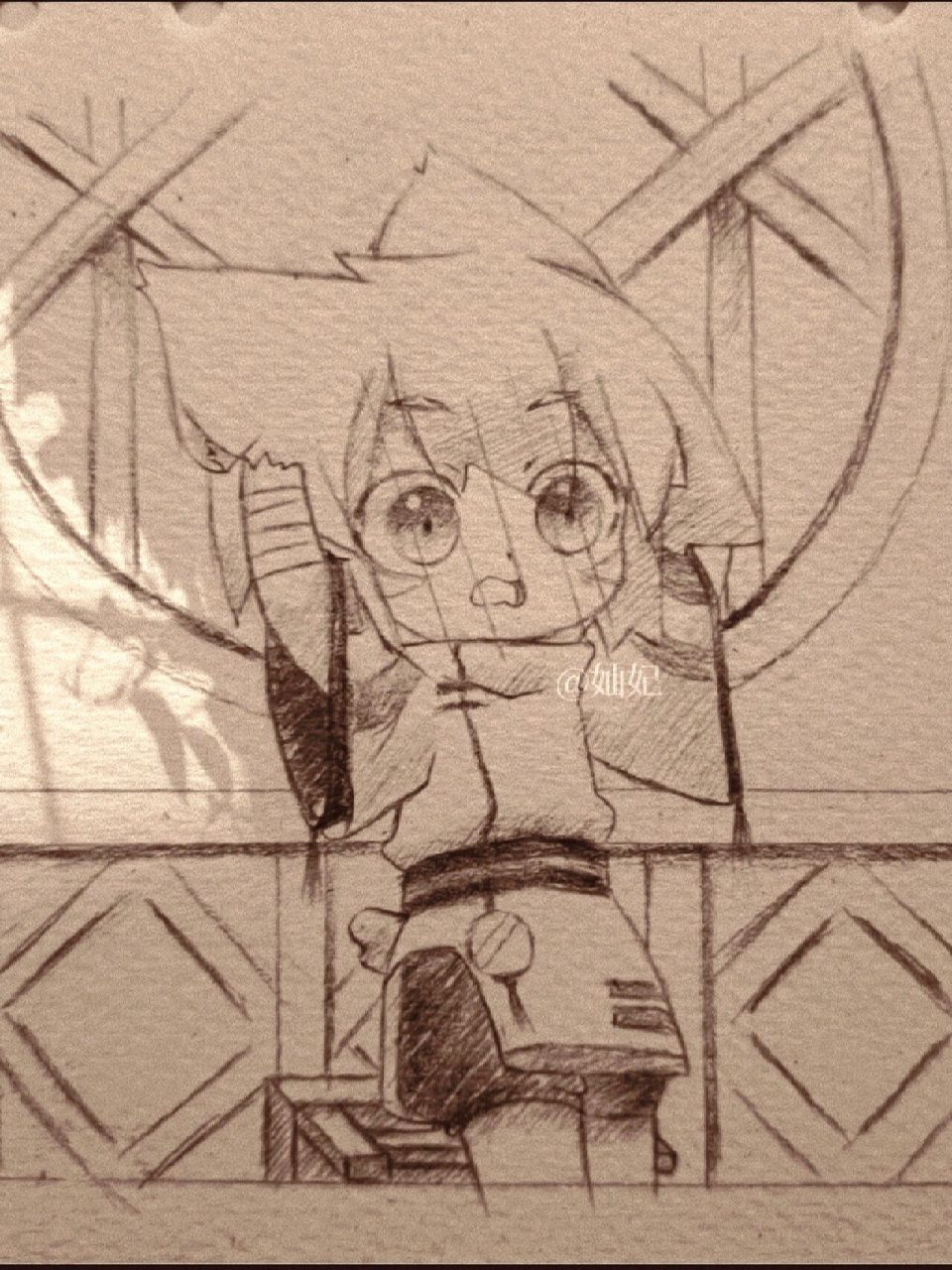 《猫之茗》龙井(过程图) 练习 一只害羞的哈士奇 "抱……抱歉,这太