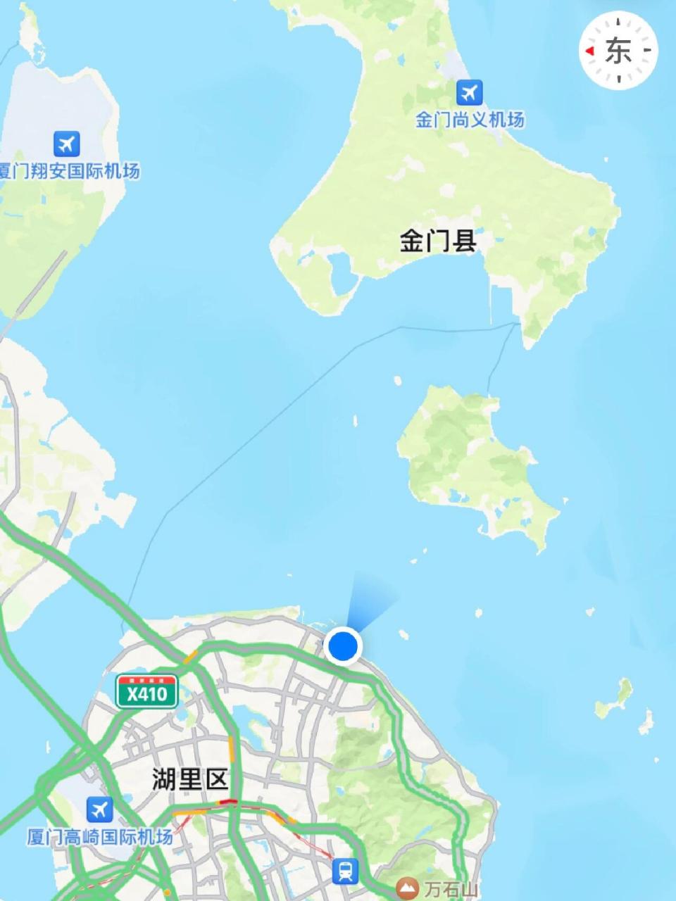 今天天气不错,可以肉眼看到金门大桥