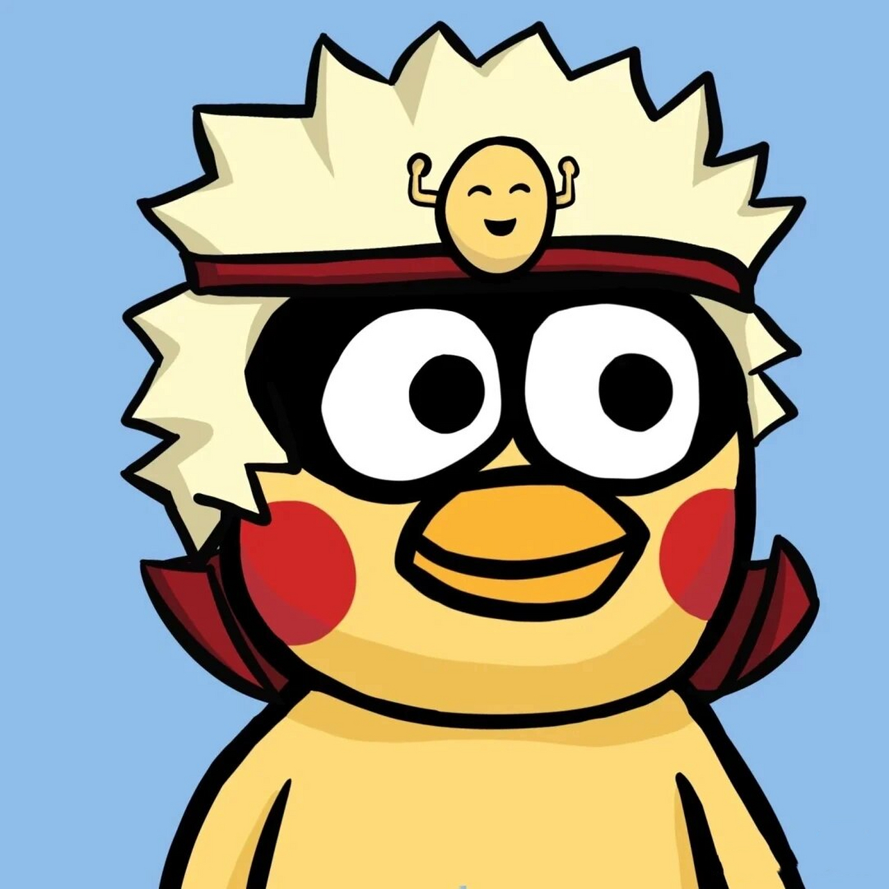 鸡哥心超人鸡哥头像.