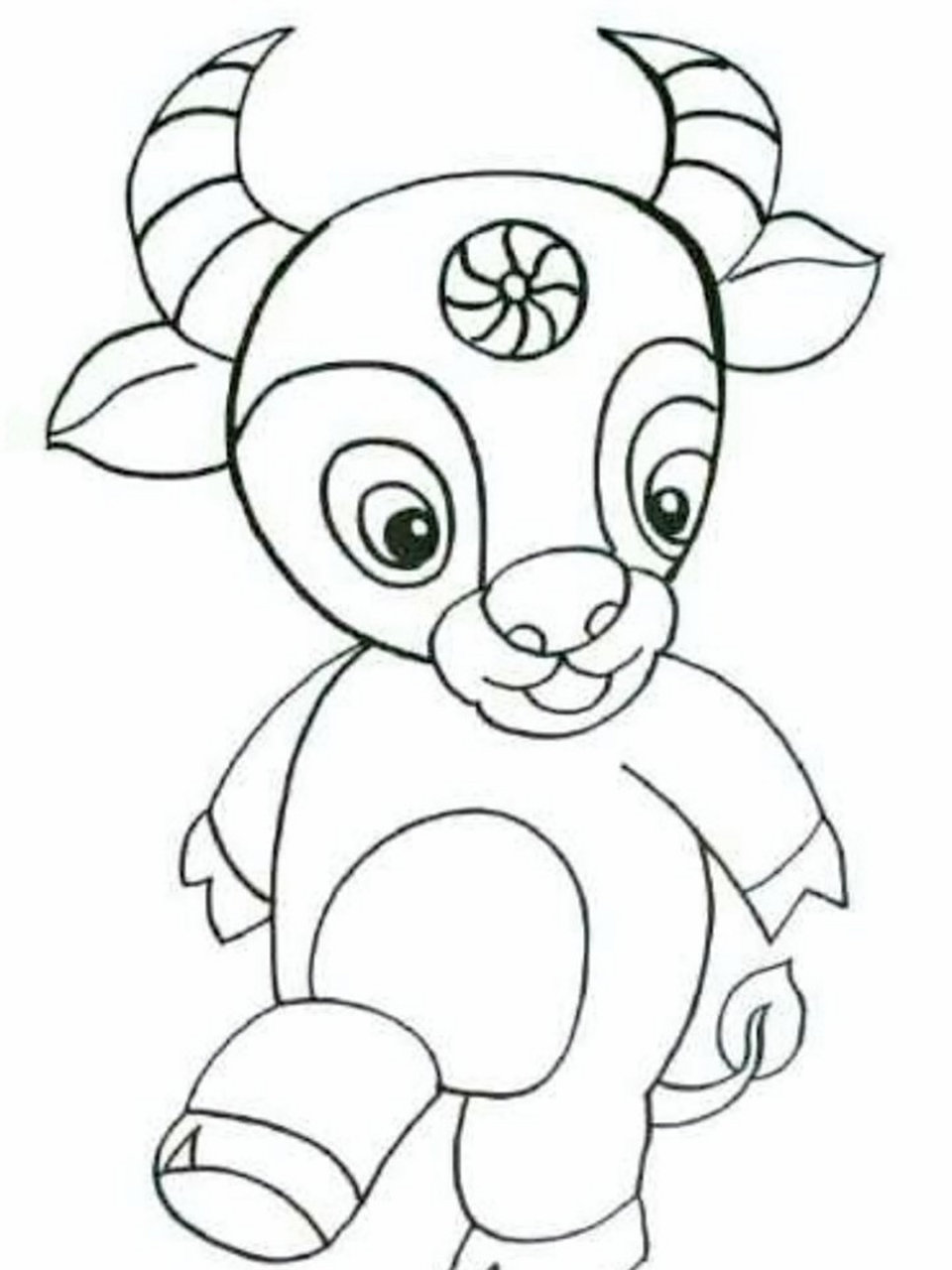 2021新年即将到来 一组牛年的儿童简笔画～～ 牛卡通画/简笔画/少儿