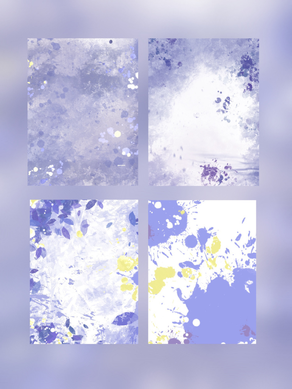 自制93商用底图/小卡卡背背景/纯排封面底 喜欢一些紫色 老规矩自取